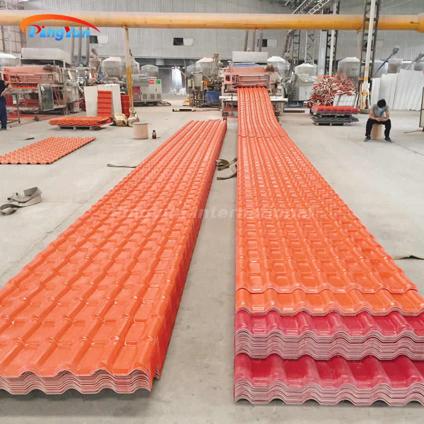 Teja de techo de PVC con aislamiento térmico naranja Pavillion