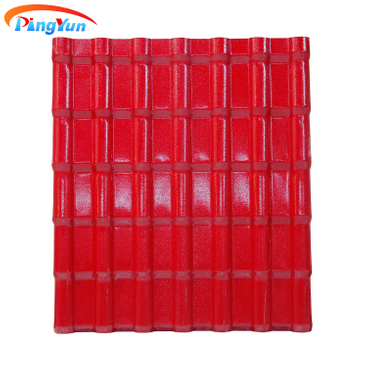 ASA Corrugada Hoja de techo de plástico Ultra-Strong Color fijación de baldosas de resina sintética española