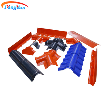 Azules de techo de PVC de estilo español ecuatoriano Resina sintética ASA UPVC Sheeting para residencial