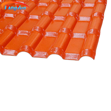 Techo de techo residencial de alto rendimiento Azules de plástico de naranja