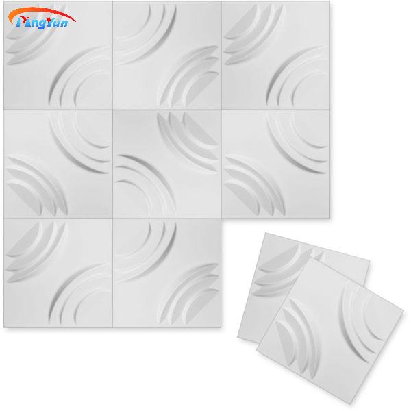 Nuevos tipos de materiales de pared Panel de pared de PVC 3D Fabricantes de paneles de pared de plástico pvc para el hogar
