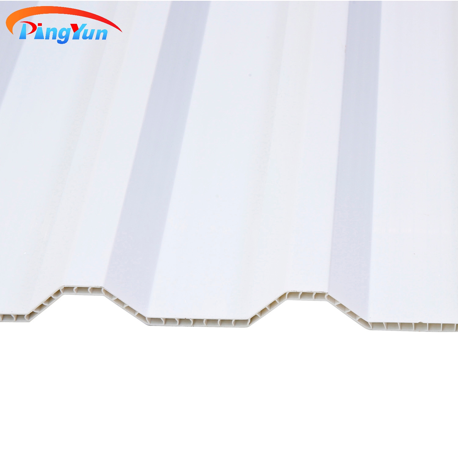 Hoja de techo de PVC hueco de doble pared transparente respetuosa con el medio ambiente