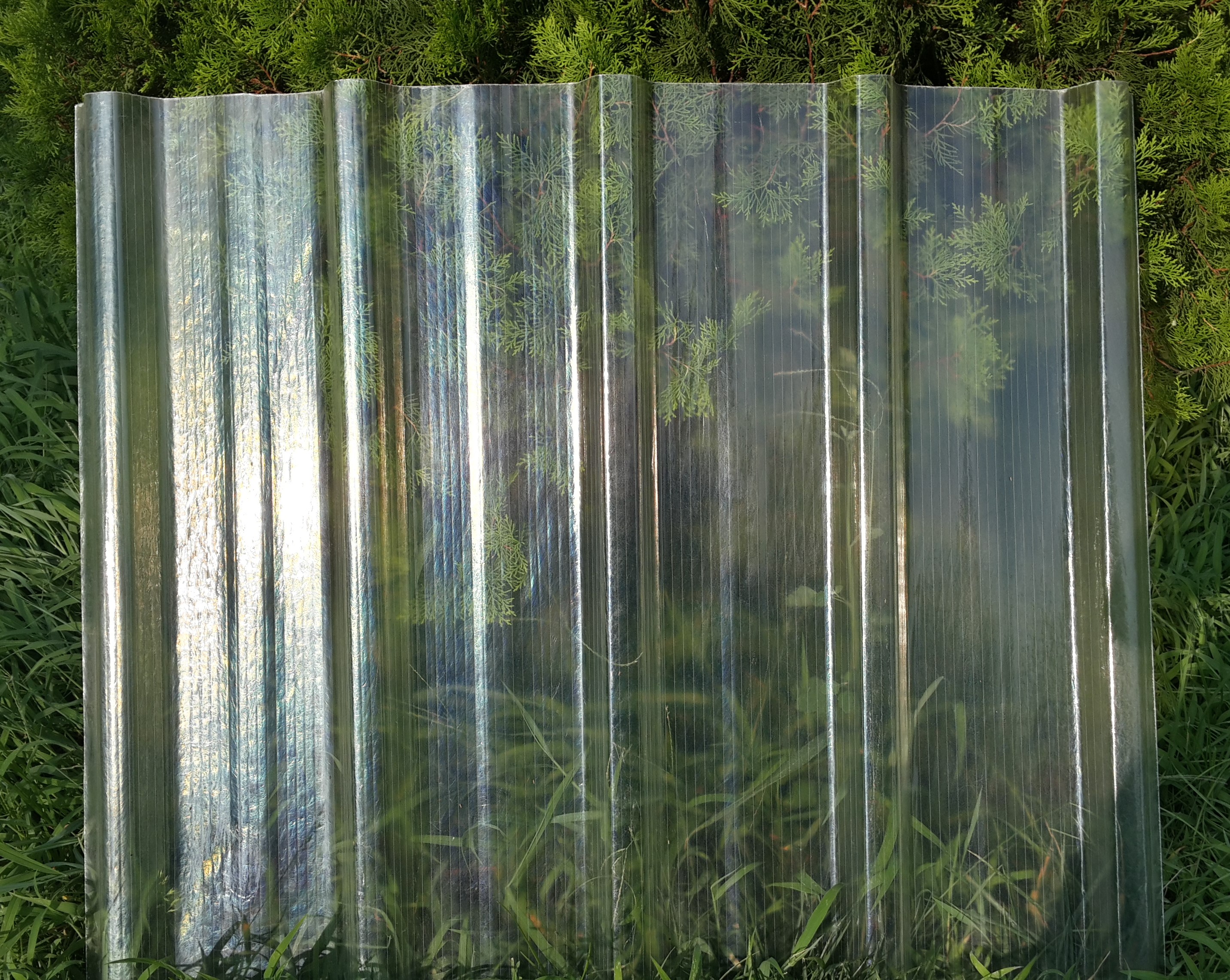 Material de fibra de vidrio Anti-UV Teja de techo Iluminación de tragaluz Hoja de techo de FRP para invernadero