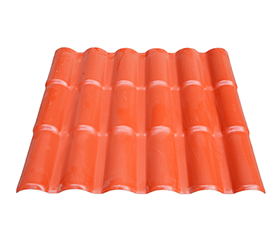 Teja de techo de PVC anticorrosivo rojo ladrillo Pavillion