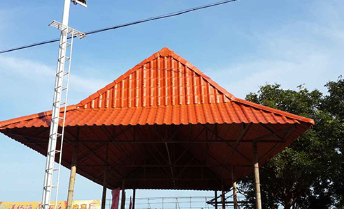 Las baldosas de resina sintética cuentan con dos