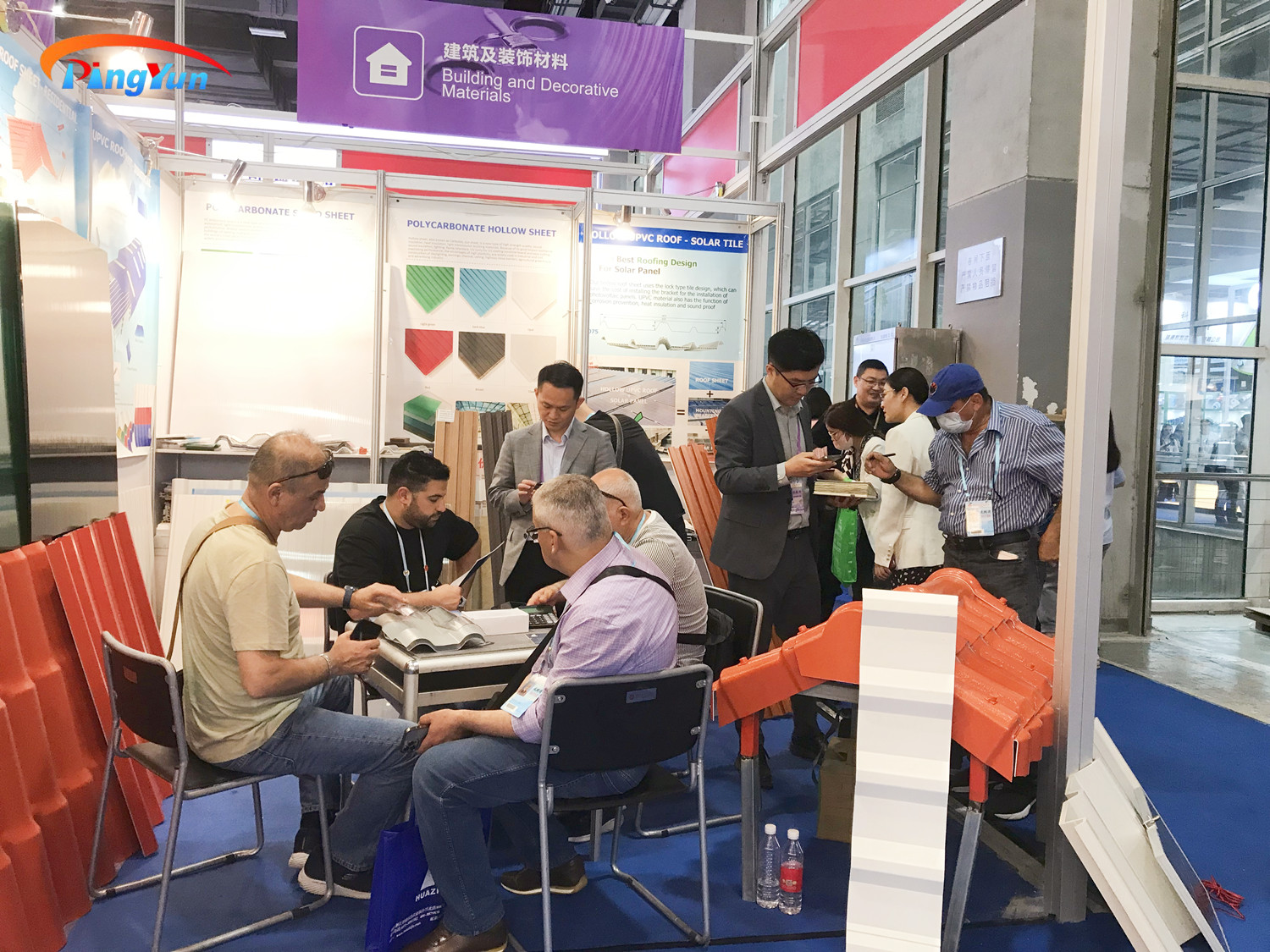 hoja de techo de upvc